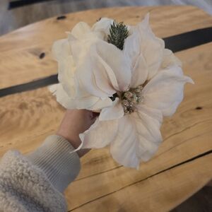 Artificial White Floral Bouquet - Home Accents